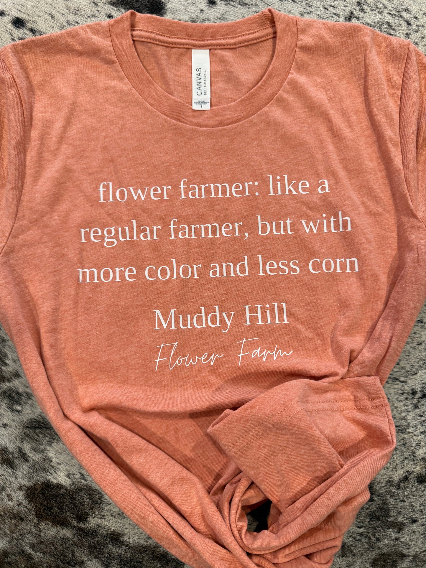 Flower Farmer Tee- Heather Sunset